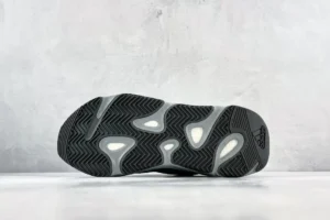 Adidas Yeezy 700 V2 black gray white rubber outsole sneakers with grip pattern