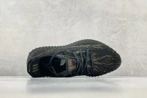 Adidas Yeezy Boost 350 V2 Black Core Brown Primeknit sneakers with ribbed sole