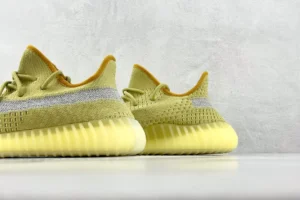 Adidas Yeezy Boost 350 V2 Desert Sage light green reflective stripe primeknit sneakers