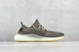 Adidas Yeezy Boost 350 V2 Zyon tan brown gray Primeknit sneakers with translucent sole