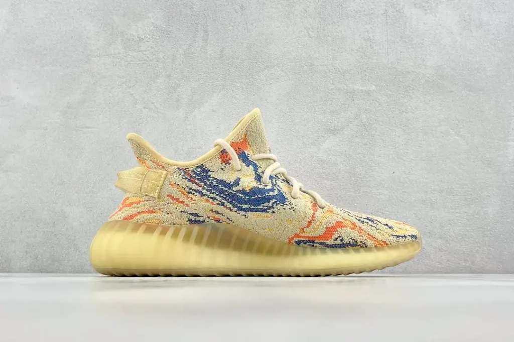 Adidas Yeezy Boost 350 V2 MX Oat multicolor Primeknit sneakers with translucent yellow sole