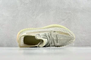 Adidas Yeezy Boost 350 V2 Sesame grey beige Primeknit sneakers with translucent side stripe