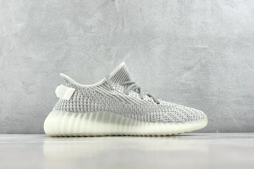 Adidas Yeezy Boost 350 V2 Static white grey Primeknit sneakers with translucent sole