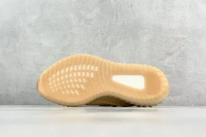 Adidas Yeezy Boost 350 V2 buttery beige gum rubber outsole sneakers