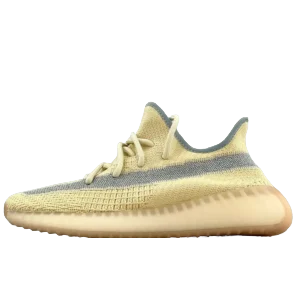 Adidas Yeezy Boost 350 V2 Citrin reflective Primeknit sneakers cream beige rubber sole