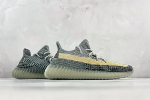 Adidas Yeezy Boost 350 V2 Citrin gray yellow Primeknit sneakers with translucent sole