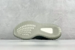 Adidas Yeezy Boost 350 V2 carbon black white primeknit sneakers with translucent rubber sole