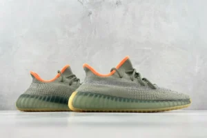 Adidas Yeezy Boost 350 V2 Sulfur green orange Primeknit knit upper sneakers