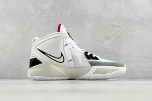 Nike Zoom Freak 3 DJ6952-100 white/black/red synthetic leather basketball sneakers