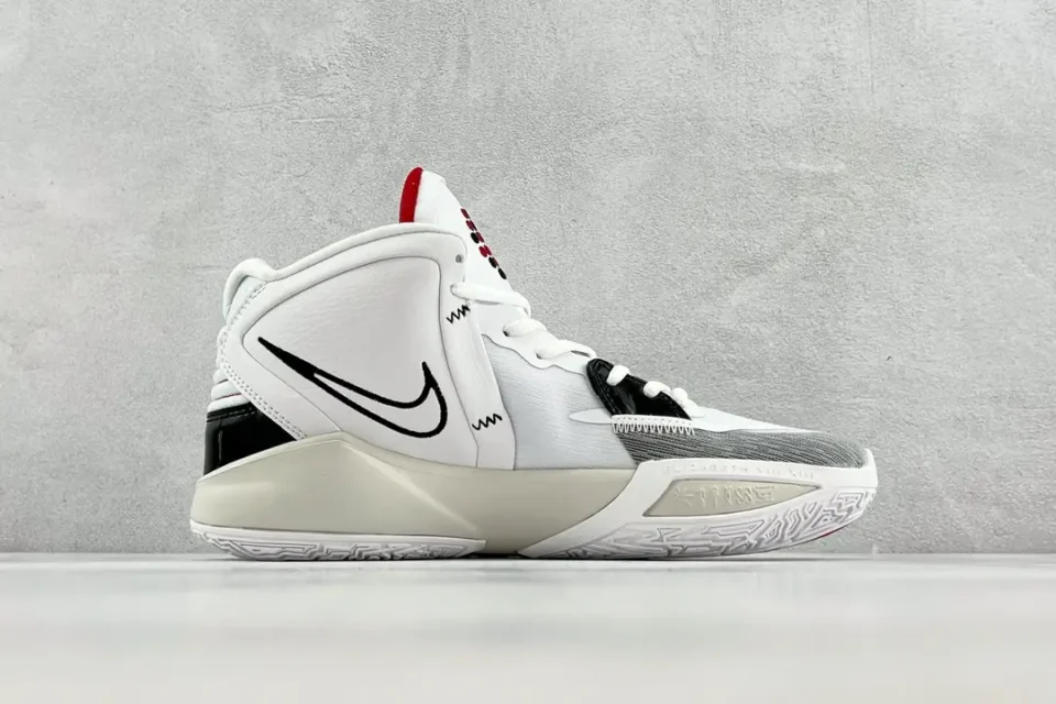 Nike Zoom Freak 3 DJ6952-100 white/black/red synthetic leather basketball sneakers