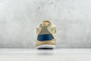 Nike Kyrie 8 Infinity EP sneaker rear view showcasing unique design elements and color scheme.