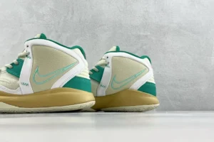 Nike Zoom Freak 3 Style DJ5188-100 cream green teal leather basketball sneakers