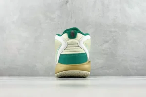 Nike Kyrie 2 555035-301 white green beige leather basketball sneakers rear view