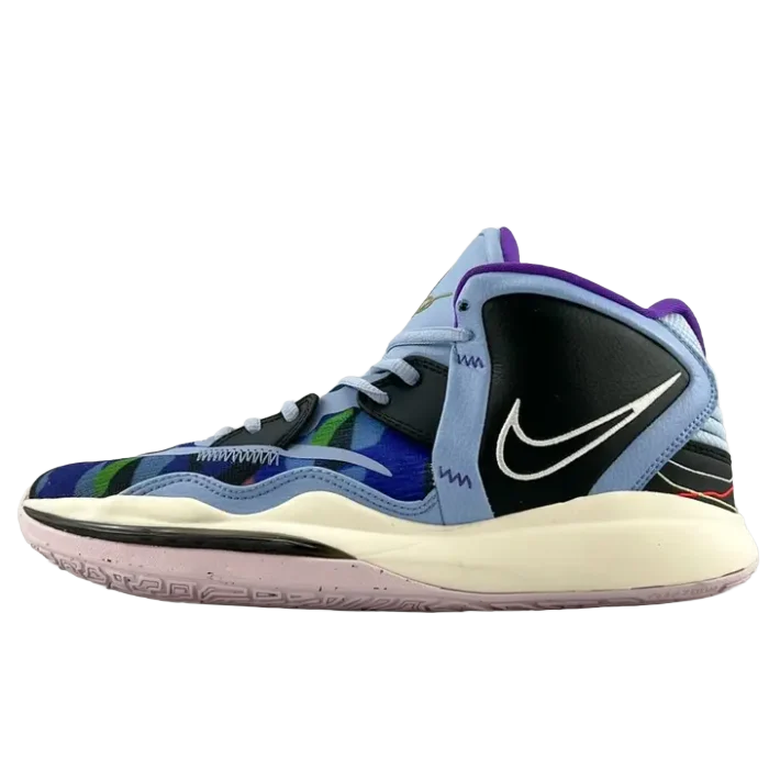 Nike Zoom Freak 3 DJ5424-400 signature basketball sneakers light blue black synthetic and mesh materials