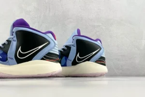 Nike Zoom KD13 purple black white synthetic sneakers with Zoom Air cushioning and embroidered Swoosh logo