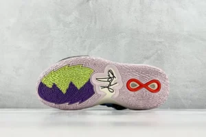 Nike Zoom Freak 3 white blue lime rubber outsole basketball sneakers