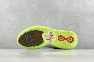 Nike LeBron 20 green volt multicolor rubber outsole sneakers