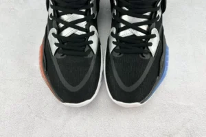 Nike Air Jordan 37 Low black white blue red synthetic mesh sneakers