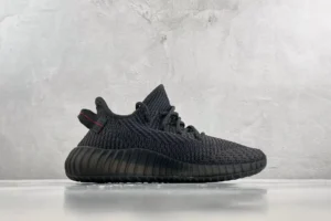 Adidas Yeezy Boost 350 V2 black colorway primeknit material sneakers