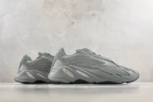 Adidas Yeezy Boost 700 V2 static gray colorway mesh and suede sneakers