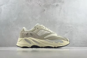 Adidas Yeezy Boost 700 Analog cream beige mesh suede leather sneakers