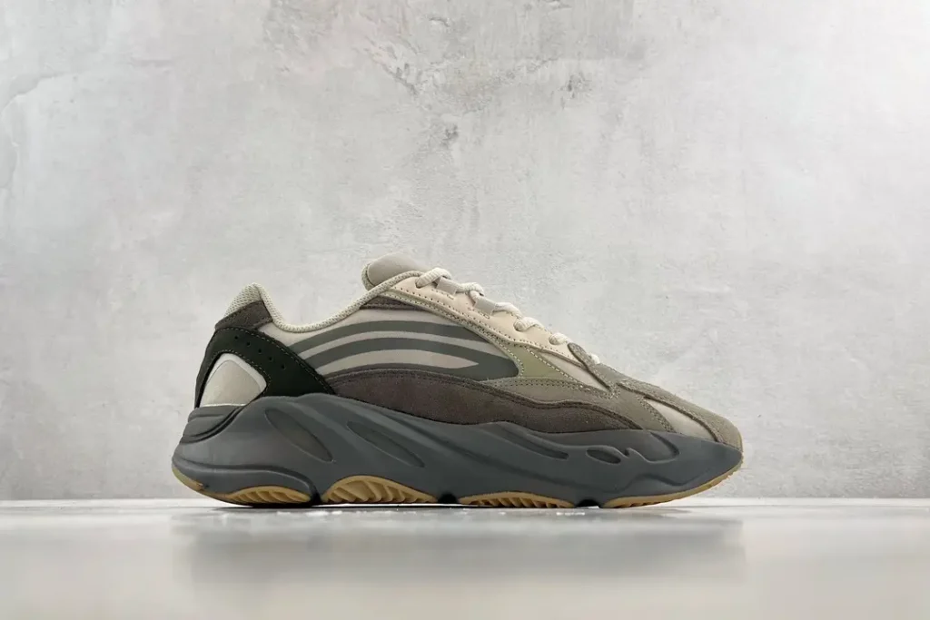 Adidas Yeezy Boost 700 Mauve grey black tan suede mesh sneakers