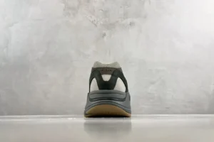 Adidas Yeezy Boost 700 Magnet gray white black suede mesh sneakers rear view