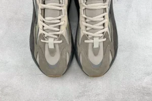 Adidas Yeezy Boost 700 V2 Salt gray beige suede mesh leather sneakers