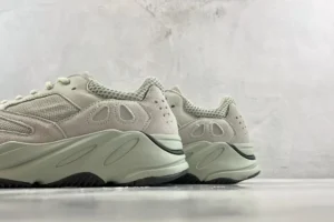 Adidas Yeezy Boost 700 Salt grey beige suede mesh sneakers with chunky sole