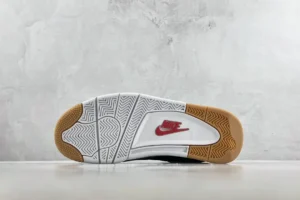 Nike Jordan 4 Retro OG 308497-061 black red white gum rubber sole sneakers