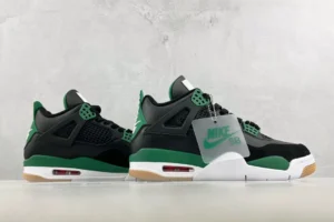 Nike Jordan 4 Retro Green Glow Style DV5902-003 black green white mesh leather sneakers