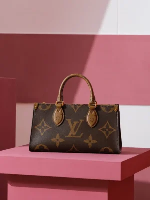 Louis Vuitton Monogram Empreinte Capucines BB M48866 brown monogram canvas leather handbag