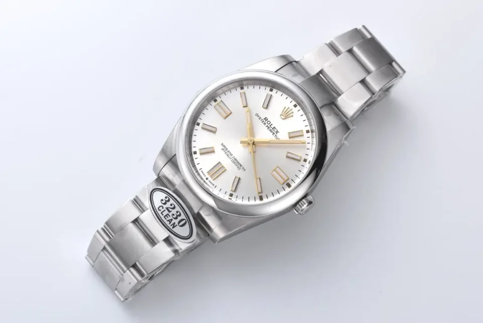 Rolex Oyster Perpetual 36 silver dial stainless steel bezel stainless steel watch