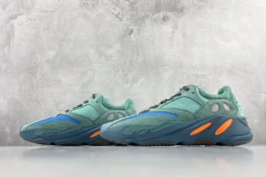 Adidas Yeezy Boost 700 Wave Runner blue green black orange suede mesh sneakers