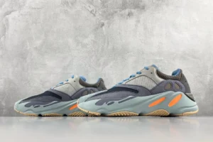Adidas Yeezy Boost 700 Wave Runner grey blue orange suede mesh sneakers