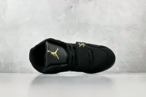 Jordan Trunner LX black gold mesh and leather sneakers