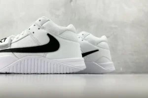 Nike Air Trainer 1 white black colorway leather sneakers low top design