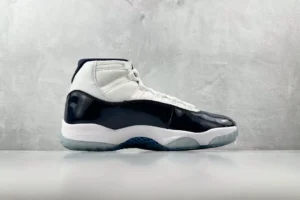 Nike Air Jordan 11 Concord white black patent leather sneakers