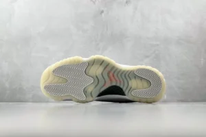 Air Jordan 11 Retro Jubilee white black red semi-translucent rubber sole sneakers