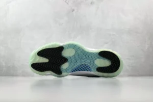 Nike Air Jordan 11 Retro Low Concord white black icy blue translucent outsole sneakers