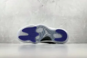 Air Jordan 11 Retro Concord white black purple outsole rubber sneakers
