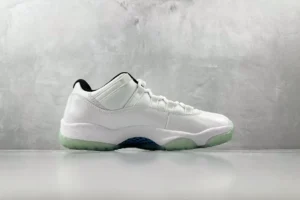 Nike Air Jordan 11 Low Legend Blue white black leather sneakers translucent sole