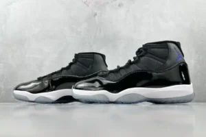 Nike Air Jordan 11 Concord black varsity royal white patent leather sneakers