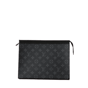 Louis Vuitton Toiletry Pouch 26 medium black monogram canvas zippered bag
