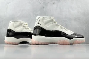 Nike Jordan 11 Retro Legend Blue 378037-100 white/black-pink leather and patent leather sneakers