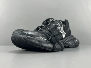 Balenciaga Track sneaker black colorway mesh and leather with layered sole design style 536737
