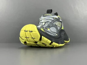 Balenciaga Track 2 sneakers gray yellow black mesh synthetic material with rubber sole