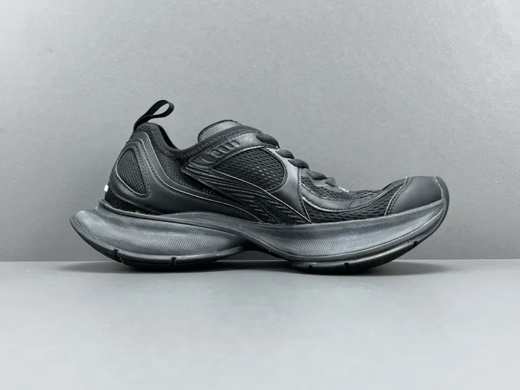 Nike AlphaDunk GX black colorway mesh and synthetic leather basketball sneakers