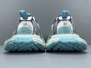 Balenciaga Track Sneakers 37 blue white purple multi-material athletic shoes with rubber sole