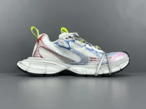 Balenciaga 3XL Mesh sneakers featuring a unique design with colorful accents, showcasing a vintage outdoor concept suitable for both men and women.